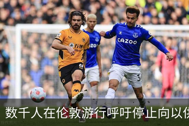 数千人在伦敦游行呼吁停止向以供应武器，抗议对巴勒斯坦种族灭绝